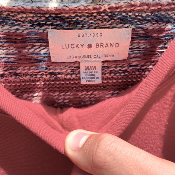 Lucky brand hooded cardigan with pockets, size M - Picture 5 of 5